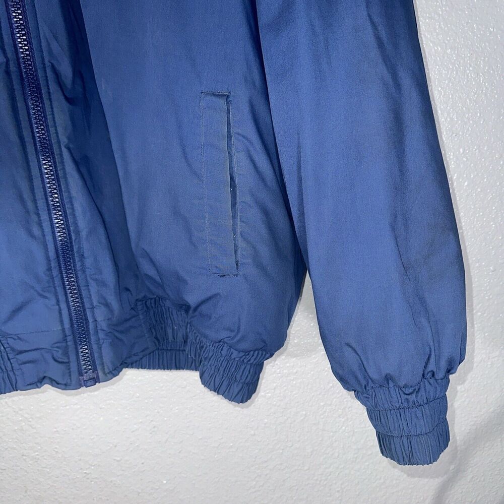 VTG 90s Fans Gear Denver Nuggets Blue Hooded Full Zip Puffer Jacket XL - Picture 3 of 10